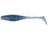 Esche siliconich Dragon Belly Fish Pro  5cm - Clear/Clear Smoked - Black/Blue/Siver Glitter