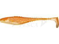 Esche siliconich Dragon Belly Fish Pro  5cm - Pearl /Clear - Silver/Orange glitter