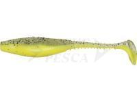 Esche siliconich Dragon Belly Fish Pro  5cm - Super Yellow/Clear - Black glitter