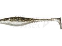 Esche siliconich Dragon Belly Fish Pro  6cm - Pearl /Clear Smoked - Silver/Gold glitter