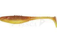 Esche siliconich Dragon Belly Fish Pro 7.5cm - Chartreuse/Mot.Oil - Black/Silver glitter