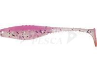 Esche siliconich Dragon Belly Fish Pro 8.5cm - Clear/Pink - Silver/Violet glitter
