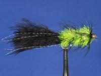 Mosca BH Crystal Bugger Black & Chartreuse  no. 8