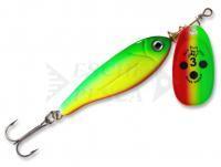 Esca Blue Fox Minnow Super Vibrax #1 5g - Green Yellow Red