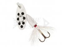 Cucchiaino Rotante Blue Fox Vibrax Bullet Fly #2 | 8g - White / Black