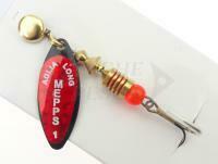 Spinner Mepps Aglia Long Redbo #1 | 4.5g - Black