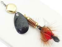 Cucchiaino rotante Mepps Aglia Mouche Black / Red #00 1.5g