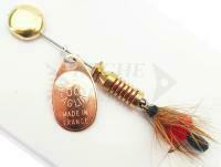 Cucchiaino rotante Mepps Aglia Mouche Copper / Red #00 1.5g