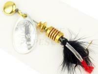 Cucchiaino Rotanto Mepps Aglia Mouche Silver / Black #1 3.6g