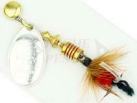 Cucchiaino rotante Mepps Aglia Mouche Silver / Red #2 4.6g