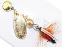 Cucchiaino rotante Mepps Aglia Mouche Gold / Red #0 2.5g