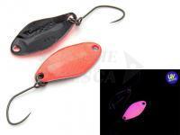 Cucchiaino ondulante trota Nories Masukuroto Weeper 1.5g 23mm - #039 (Pink Glow / Black)