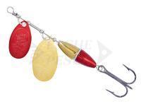 Esche Artificiali Cucchiaini Balzer Colonel Metallica with 2 Spinner Blades 14g - Gold / Red