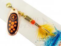 Cucchiaino Rotanto Mepps Black Fury Mouche #4 - Copper/Red Dots