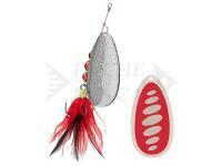 Cucchiaino rotante Mikado Monster Spinner #5 - Silver Red
