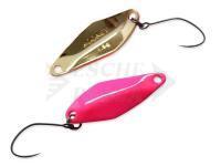 Cucchiaino ondulante trota Nories Masukuroto Rooney 1.5g - #034 (Fluo-Pink / Gold)