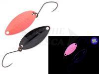 Cucchiaino ondulante trota Nories Masukuroto Tulle 1.4g 24mm - #039 (Pink Glow / Black)