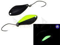 Cucchiaino ondulante trota Nories Masukuroto Weeper 0.9g 20mm - #022 (Fluo-Yellow / Black)