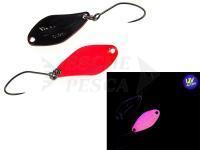 Cucchiaino ondulante trota Nories Masukuroto Weeper 0.9g 20mm - #039 (Pink Glow / Black)