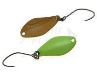 Cucchiaino ondulante trota Nories Masukuroto Weeper 0.9g 20mm - #069 (HellGreen / Brown)