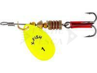 Esca X-Fish Stark #1 2.5g - Nikel UV lime