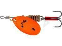 Esca X-Fish Stark #2 4g - Nikel UV orange