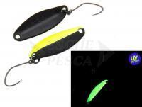 Cucchiaino ondulante trota Nories Masukuroto 2.0g - #022 (Fluo-Yellow / Black)