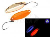 Cucchiaino ondulante trota Nories Masukuroto 2.0g - #033 (Fluo- Orange / Gold) UV