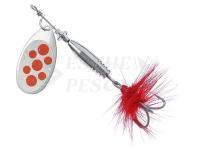 Cucchiaino rotante Balzer Colonel Classic Standard 14g - Silver with Red Spots
