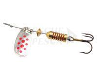 Cucchiaino rotante Mepps Comet Decorees #00 1.5g - Silver/Red Dots