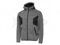 Felpe con cappuccio Savage Gear Tec-Foam Zip Hoodie Dark Grey Melange - L