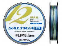 Trecciato Daiwa UVF Saltiga Sensor 12 Braid EX + Si Multicolor 200m #0.6