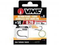 Leader VMC Fluorocarbon Method Feeder Barbless Bait Band 7016B loop | 15cm | 8pcs | #12 | 0.20mm