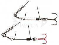 Savage Gear SS Corkscrew Stingers 3g SGY 1X #1 35kg | 2pcs: 1x RED + 1x BN