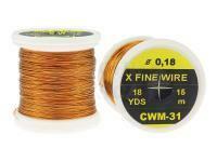 FMFly X-Fine Wire 0.18mm 18yds 15m - GOLD/ORANGE