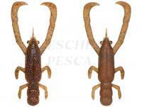 Esche Fish Arrow Freerig Shrimp 2.6 inch - Green Pumpkin Red/Orange (two-tone)