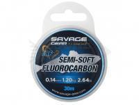 Monofilo Fluorocarbon Savage Gear Semi-Soft Fluorocarbon LRF Clear 30m 0.17mm 1.86kg 4.10lb