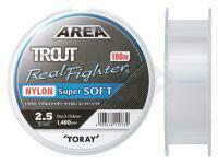 Monofili Toray Area Trout Real Fighter Nylon Super Soft 100m - 0.117mm 3lb