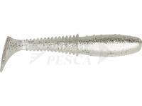 Esche siliconich Dragon Invader Pro 10cm - Pearl/Clear - silver glitter