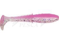 Esche siliconich Dragon Invader Pro  7.5cm - Clear/Pink - silver/violet glitter