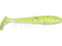 Esche siliconich Dragon Invader Pro  7.5cm - Pearl/Chertreuse - black glitter