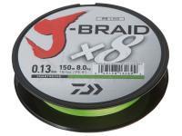 Treccia Daiwa J-Braid 300m 0.10mm chartreuse