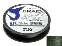 Trecciato Daiwa J-Braid X4 Dark Green 135m 0.15mm