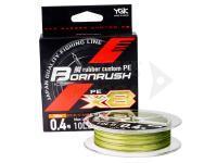 YGK Braided line BornRush X8 PE 200m 0.5 12lb