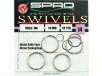 Spro Nickel Splitrings 14mm