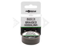 Korda Basix Braided Hooklink Camo Green 10m 25lb 11.3kg