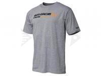 Savage Gear Signature Logo T-Shirt Grey Melange - M