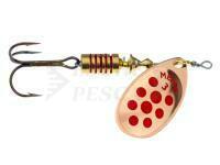 Cucchiaino rotante Mepps Aglia Decorees Copper / Red Dots - #4 | 9g