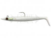 Esca Siliconicha Savage Gear Sandeel V2 18cm 86g 2+1pcs - White Pearl Silver