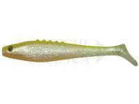 Esche siliconich Dragon Lunatic 7.5cm PEARL/YELLOW - orange/silver glitter